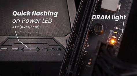 cpu and dram light on motherboard|yellow dram light on motherboard.